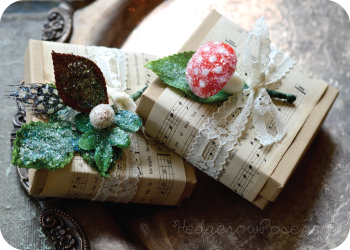 Crafting Winter Frosted Millinery Flora Embellishments