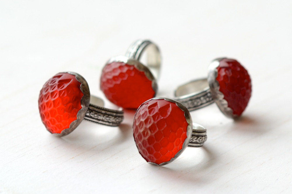 Strawberry Picking Rings by Hedgerow Rose