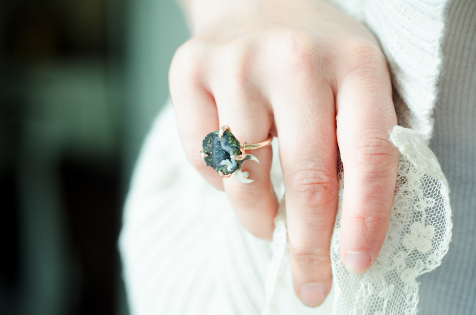 stars and moon ring | hedgerow rose