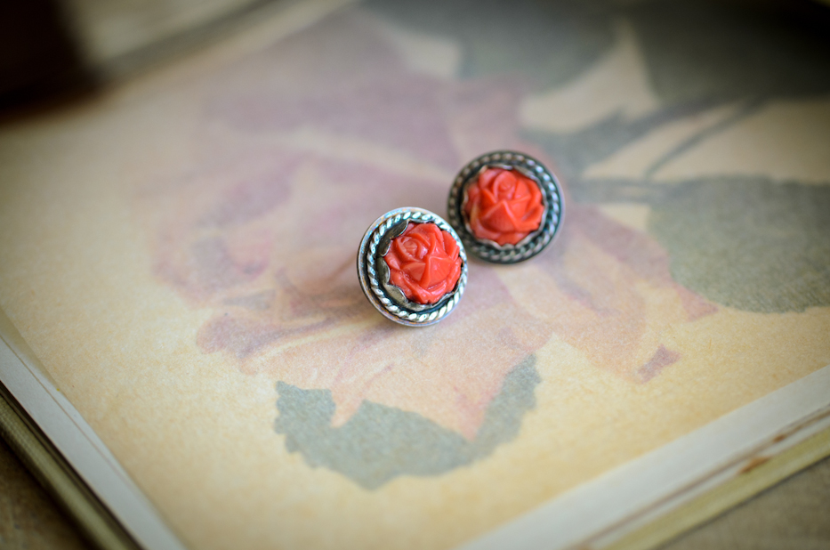 Tea Rose Earrings