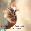 White Diamond Crystal Stud Earrings - Petite - Image 5