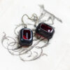 Original "Estate" Earrings - Siam Ruby (Emerald Cut) - Image 5