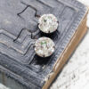 Estate Style Earrings - Large Crystal Round Brilliant - Image 2