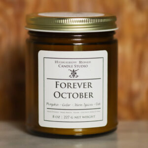 Forever October - Luxe Handpoured Candle - Coconut Apricot Wax - Vegan - Cruelty Free