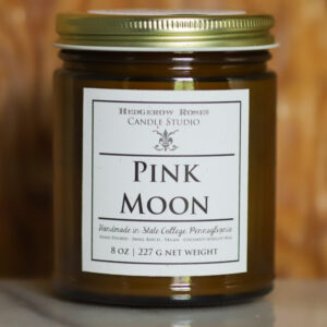 Pink Moon - Luxe Handpoured Candle - Coconut Apricot Wax - Vegan - Cruelty Free