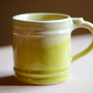 Wheel-Thrown Small Bistro Mug in "Lemon Cake" Glaze