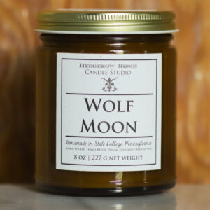 Wolf Moon - Luxe Handpoured Candle - Coconut Apricot Wax - Vegan - Cruelty Free