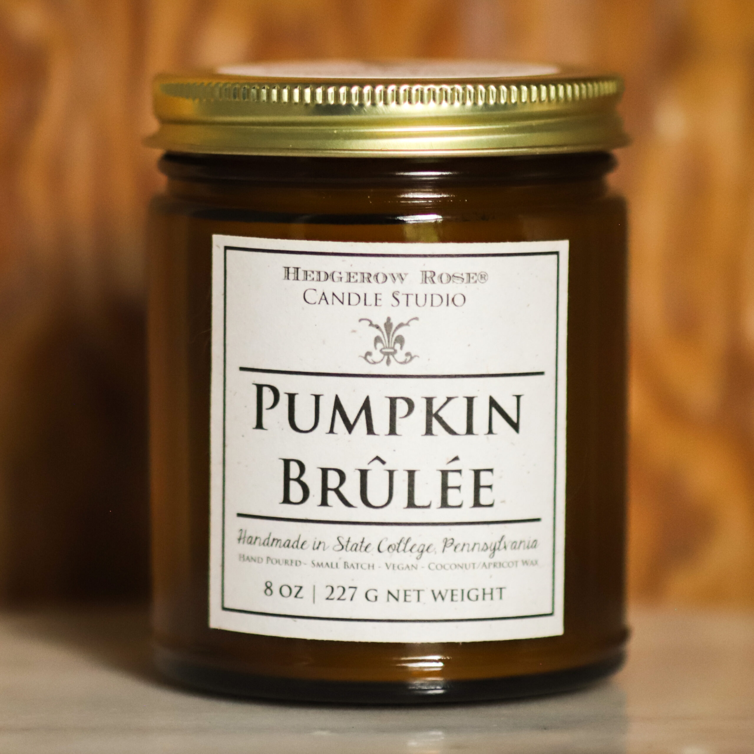 Pumpkin Brûlée - Luxe Handpoured Candle - Coconut Apricot Wax - Vegan - Cruelty Free - Image 2
