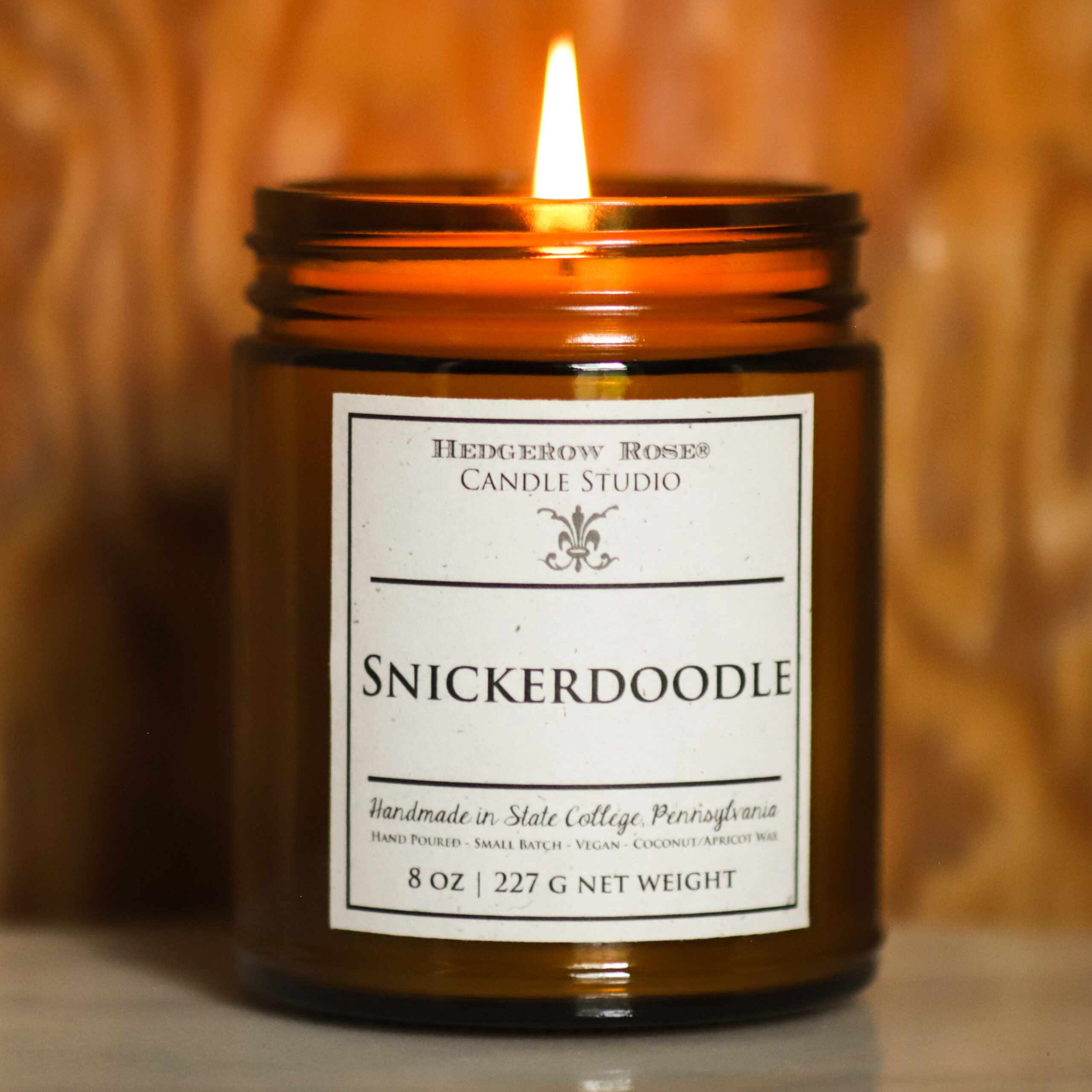 Snickerdoodle - Luxe Handpoured Candle - Coconut Apricot Wax - Vegan - Cruelty Free
